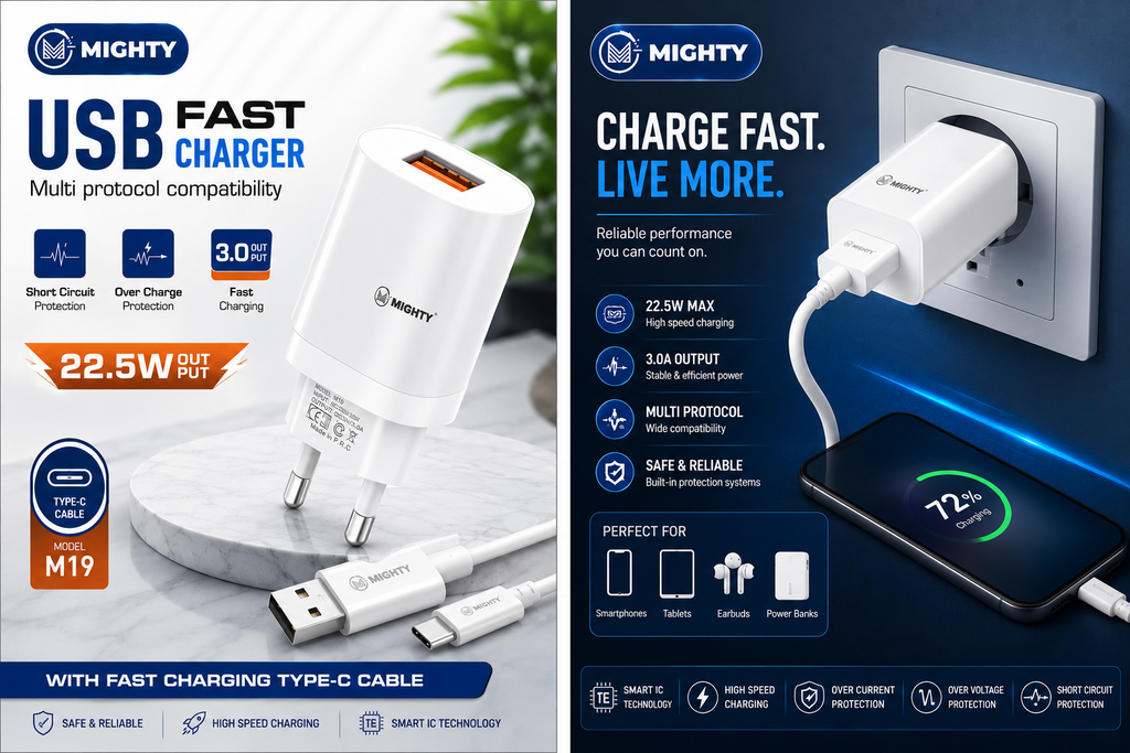MIGHTY M19 22.5W  with Type-C Cable