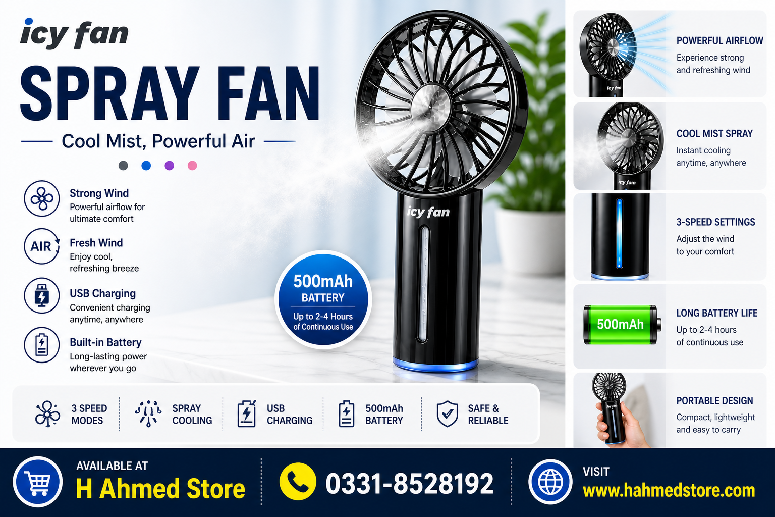 Handheld Spray Fan