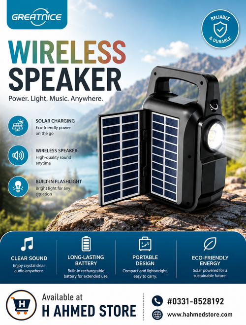GTS-1767 Wireless Solar Speaker