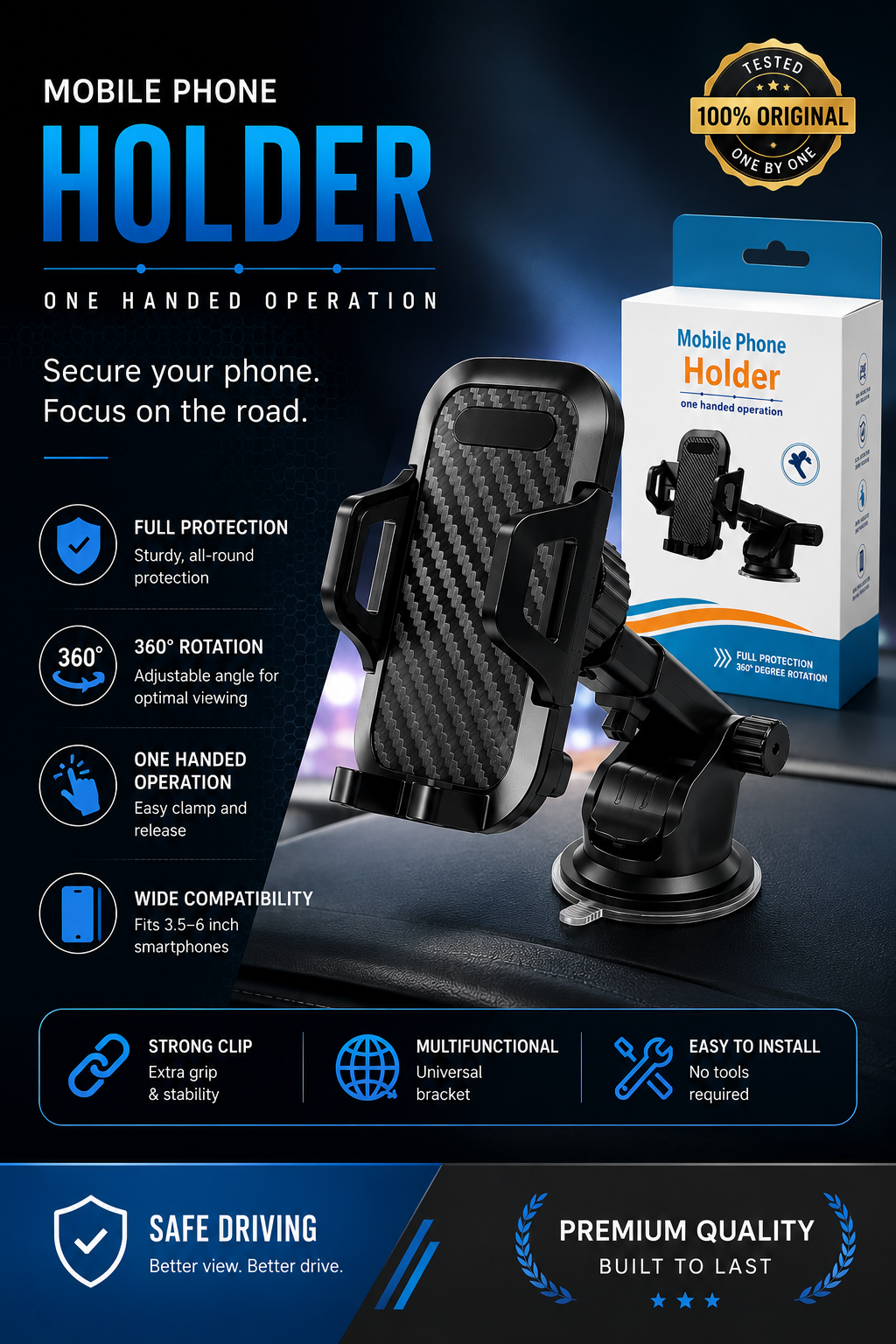 Universal Car Mobile Phone Holder