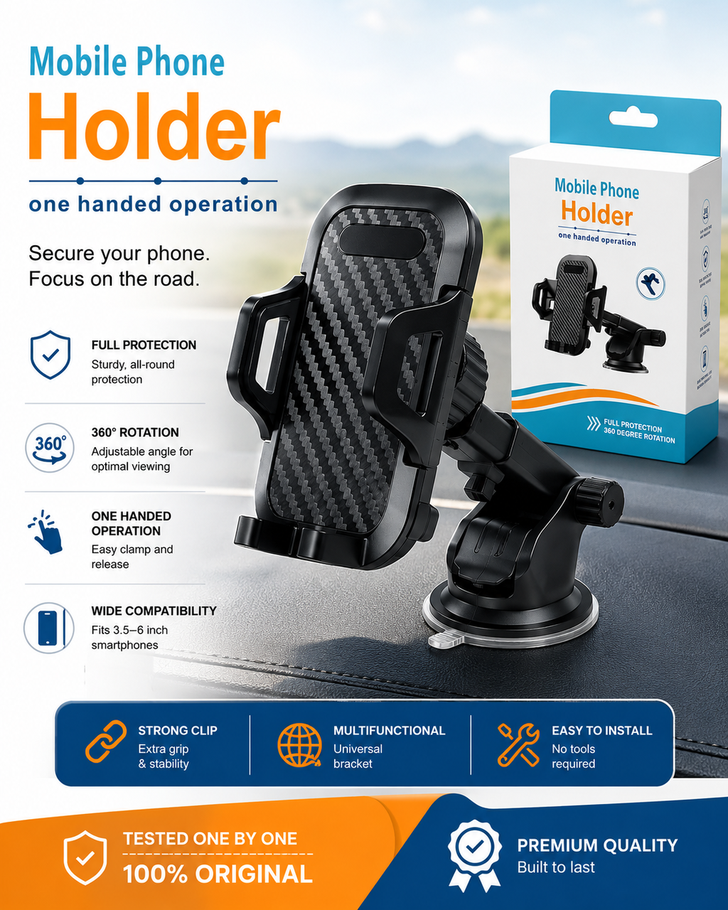 Universal Car Mobile Phone Holder