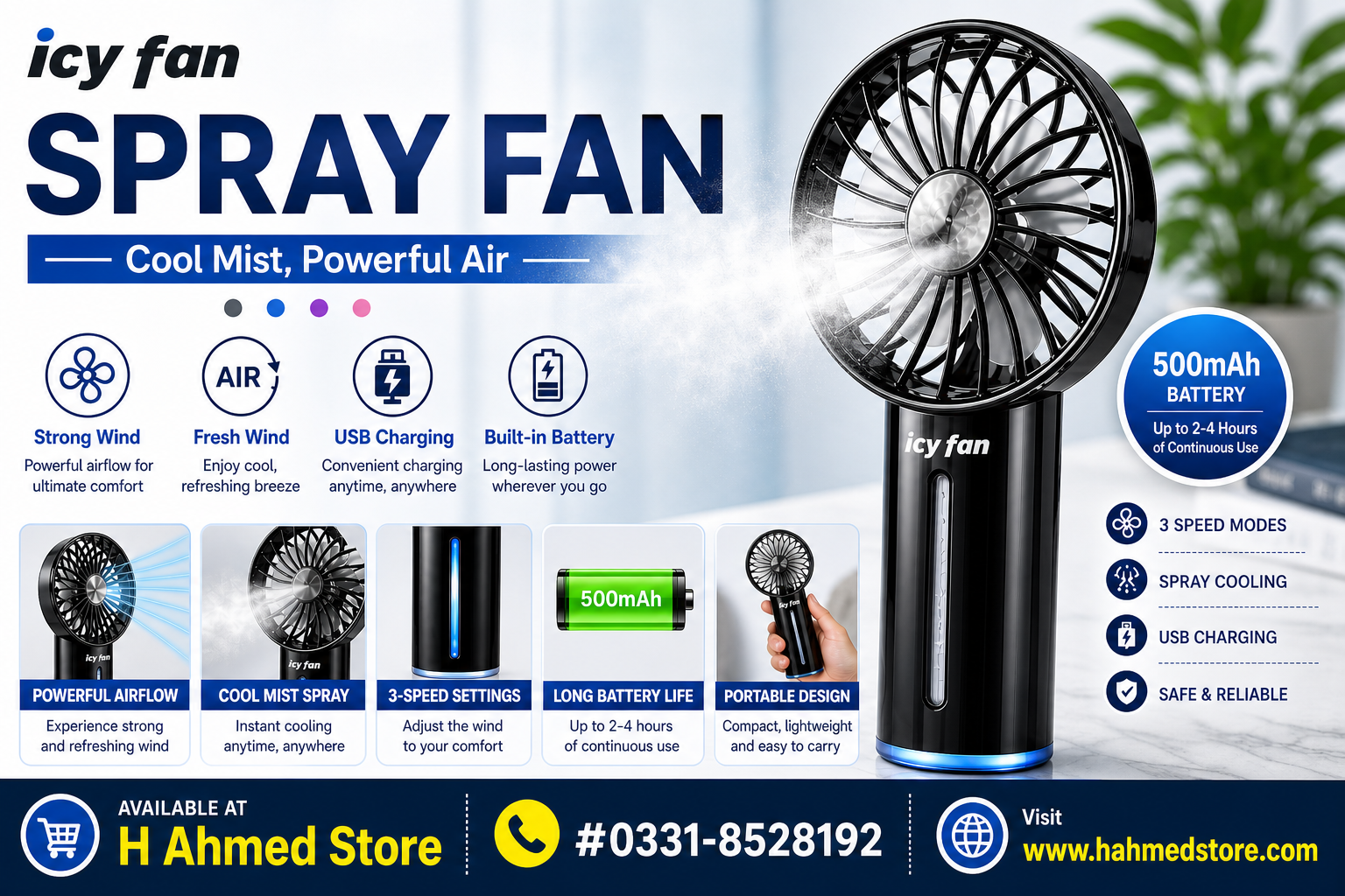 Handheld Spray Fan
