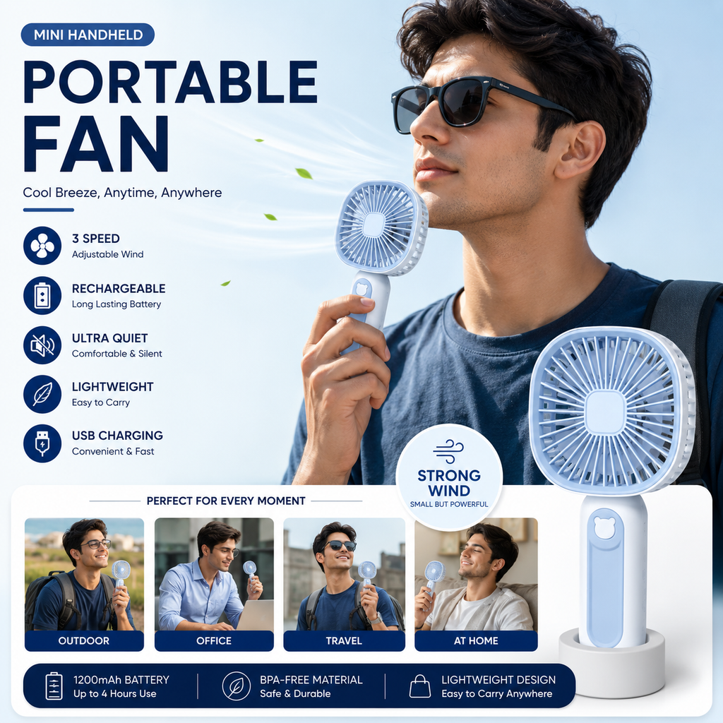 Portable Mini Handheld Fan