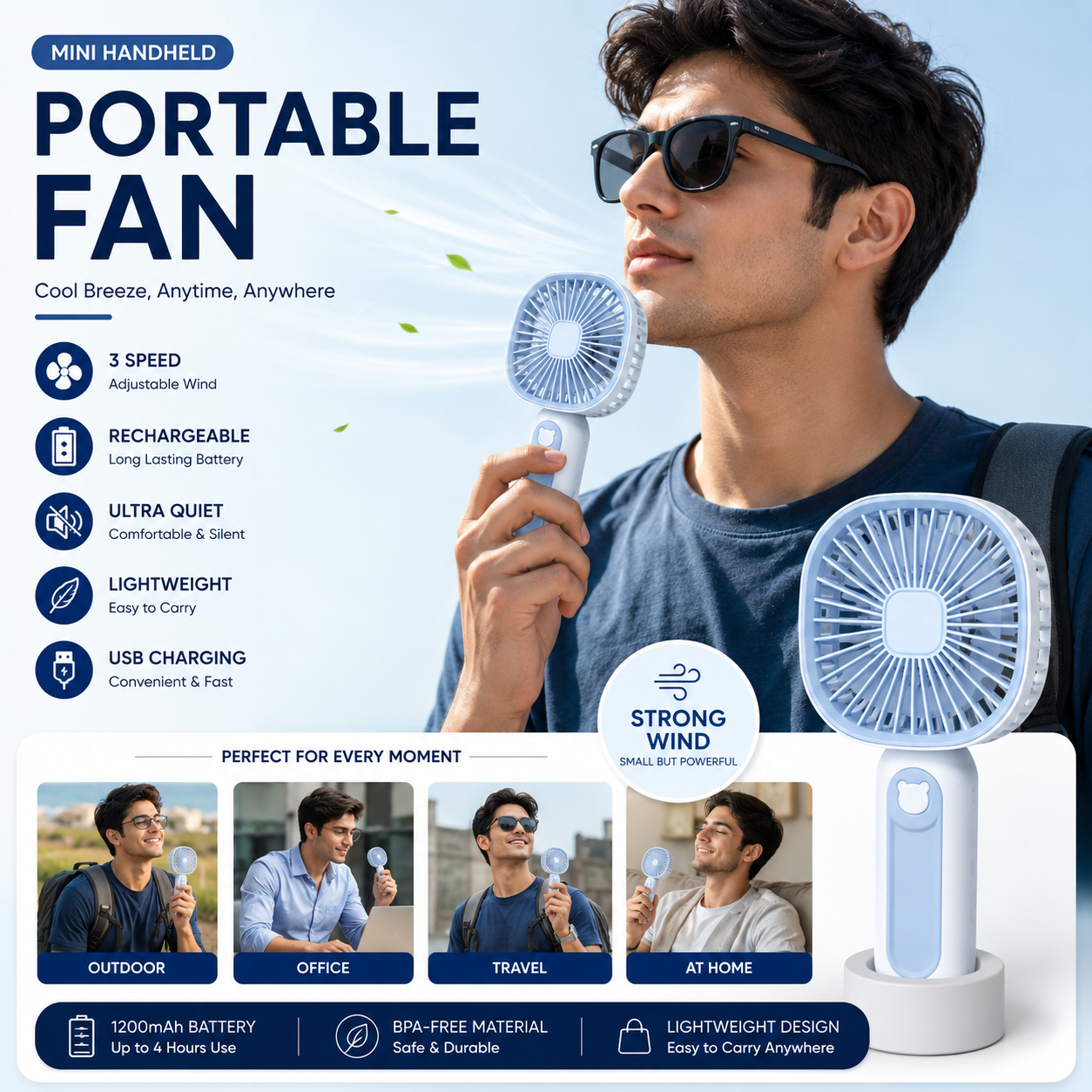 Portable Mini Handheld Fan