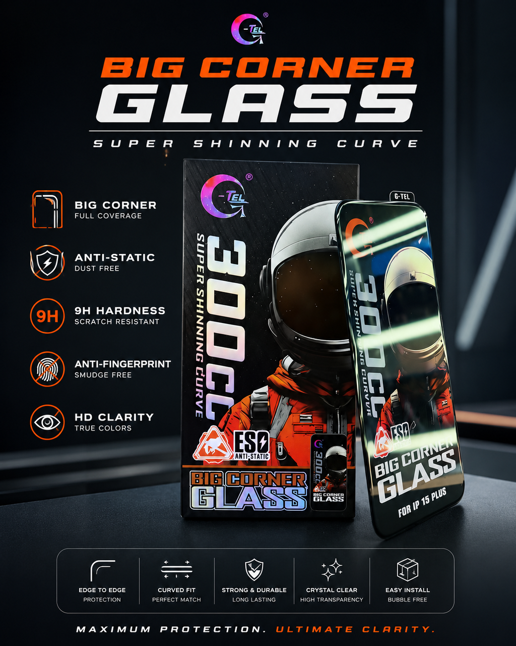 Big Corner Glass Screen Protector