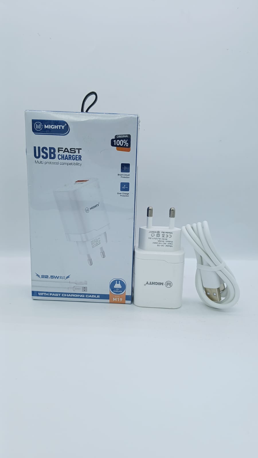 MIGHTY 22.5W USB Fast Charger with USB Cable – Model M19