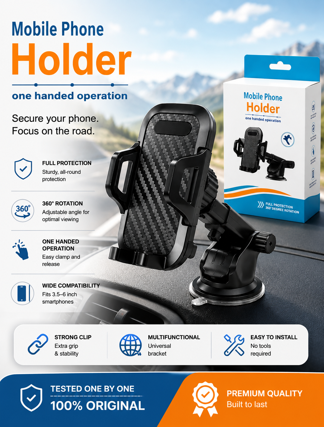 Universal Car Mobile Phone Holder