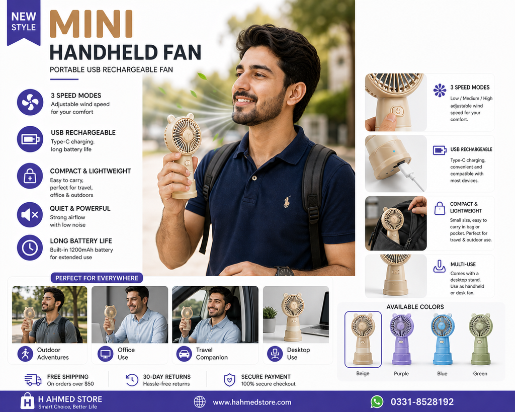 Mini Handheld Fan