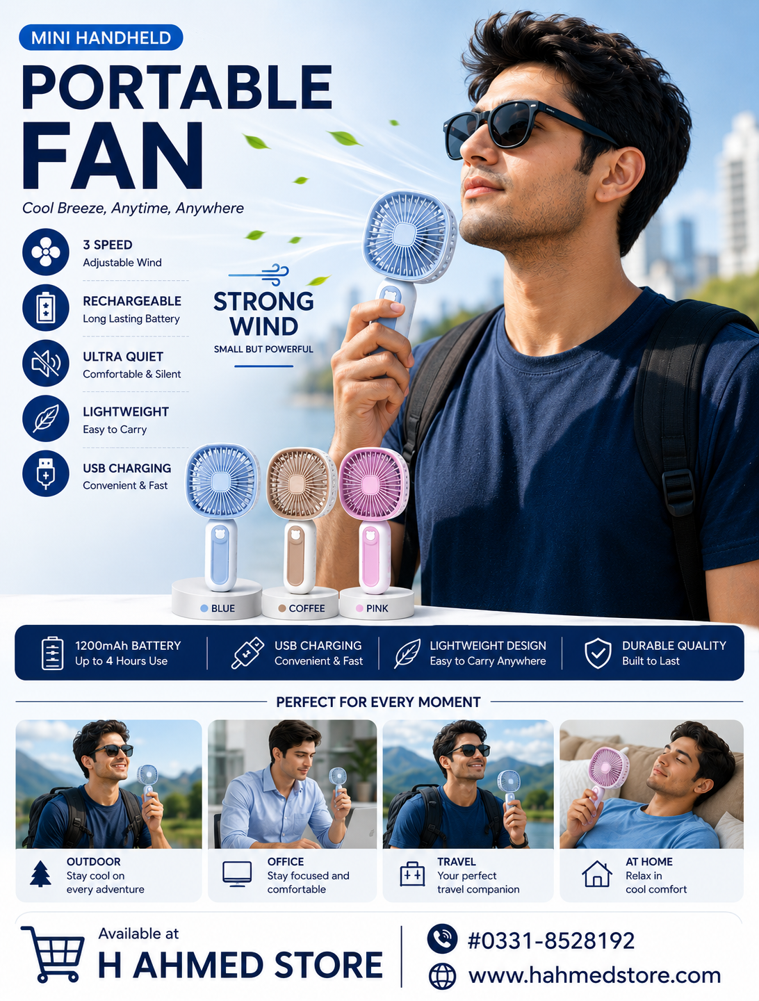 Portable Mini Handheld Fan