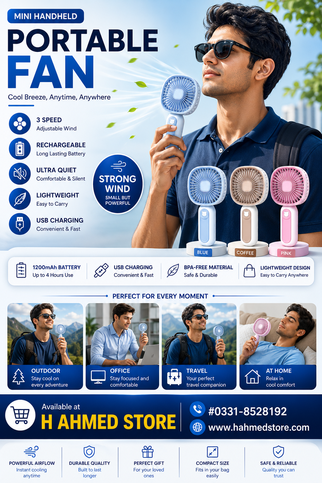Portable Mini Handheld Fan