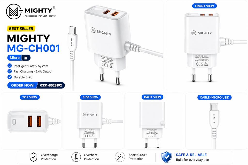 MIGHTY MG-CH001 Micro USB Charger