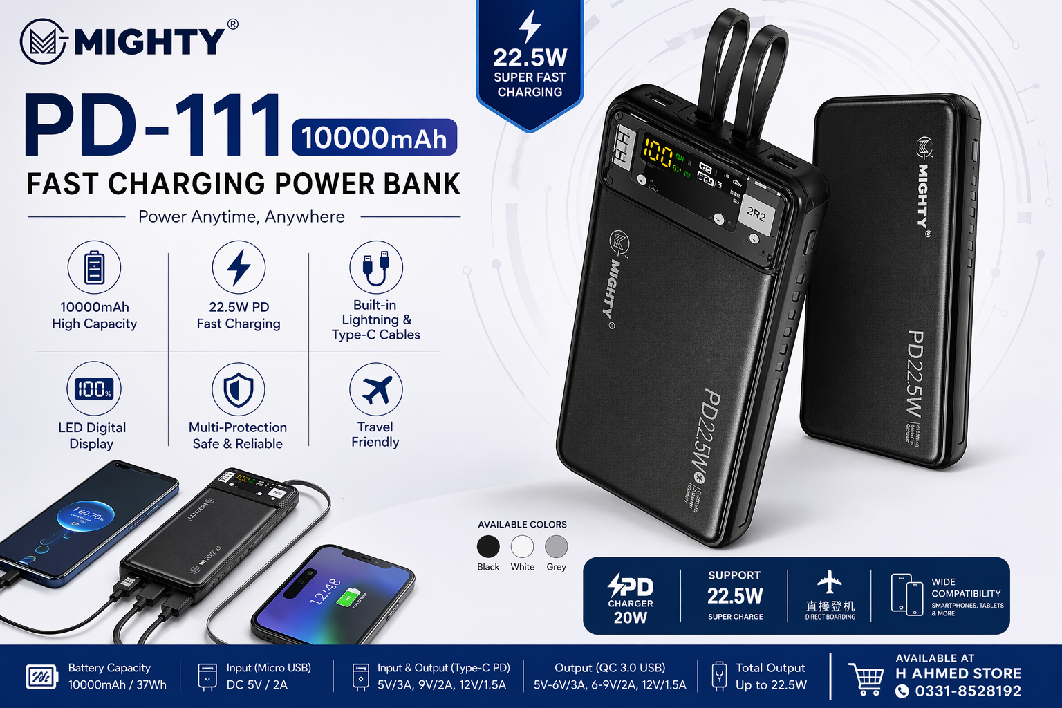 MIGHTY PD-111 10000mAh Power Bank