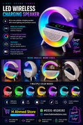 Bluetooth Speaker with Wireless Charger & Night Lamp