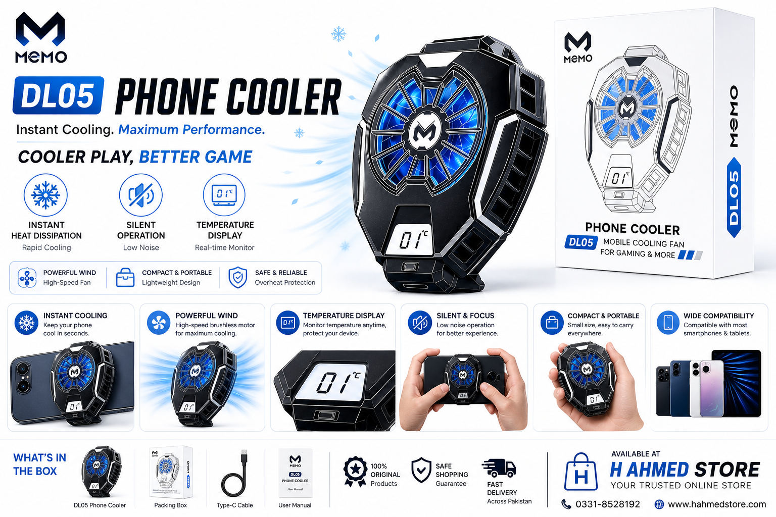 MEMO DL05 Phone Cooler