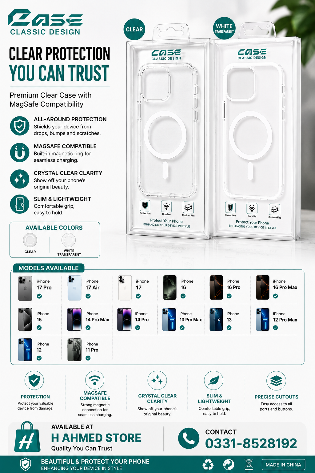 MagSafe Clear Protection Case for iPhone