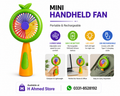 Mini Handheld Fan LED Light